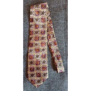 Tie 70s 80s 90s Y2K Mens Cocktail Collection Brown Beige Tan 57 Inches